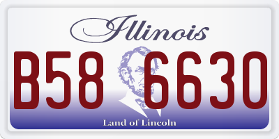 IL license plate B586630