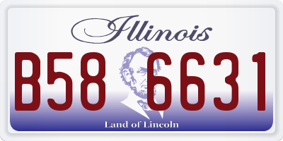 IL license plate B586631