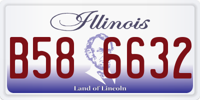 IL license plate B586632