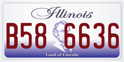 IL license plate B586636