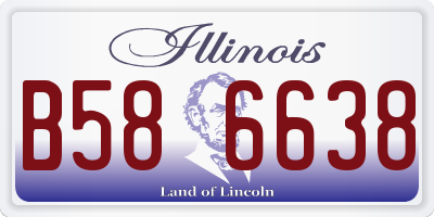IL license plate B586638