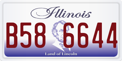 IL license plate B586644