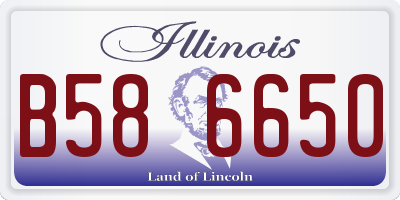 IL license plate B586650