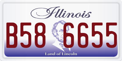 IL license plate B586655