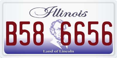IL license plate B586656
