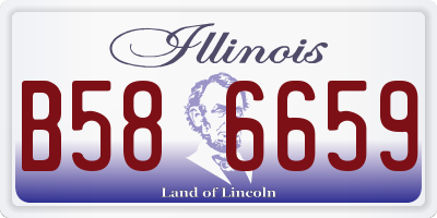IL license plate B586659