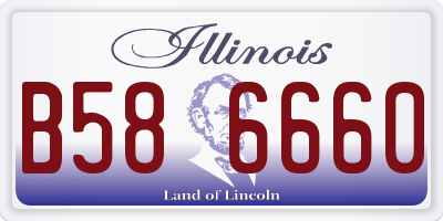 IL license plate B586660