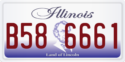 IL license plate B586661