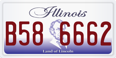 IL license plate B586662