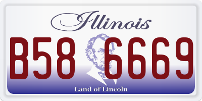 IL license plate B586669
