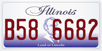 IL license plate B586682