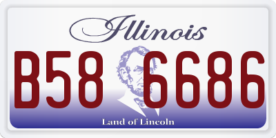 IL license plate B586686