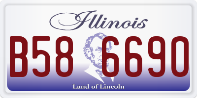 IL license plate B586690