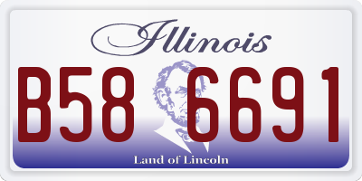 IL license plate B586691