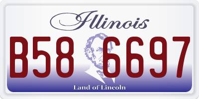 IL license plate B586697