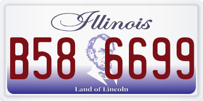 IL license plate B586699