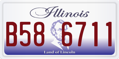 IL license plate B586711