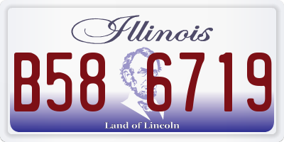 IL license plate B586719