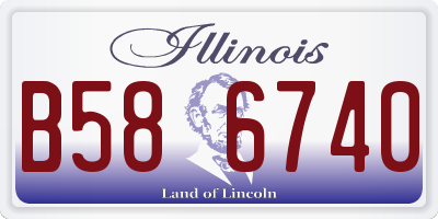 IL license plate B586740