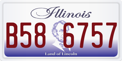 IL license plate B586757