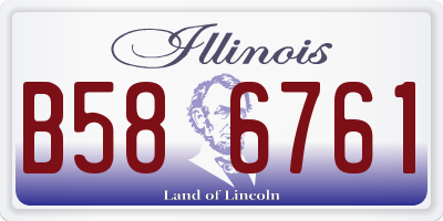 IL license plate B586761