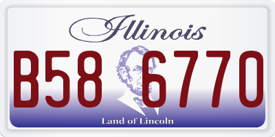 IL license plate B586770