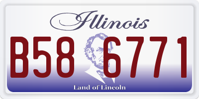 IL license plate B586771