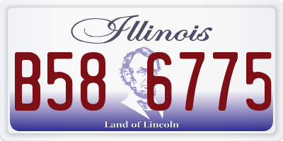 IL license plate B586775