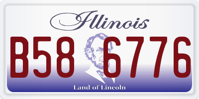 IL license plate B586776