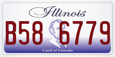 IL license plate B586779