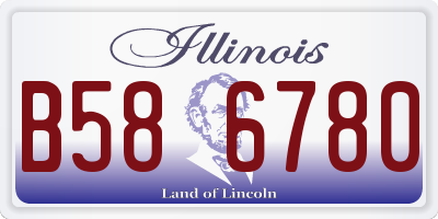 IL license plate B586780