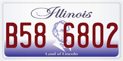 IL license plate B586802