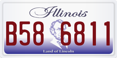 IL license plate B586811