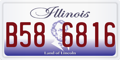 IL license plate B586816