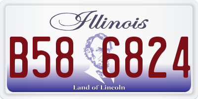 IL license plate B586824