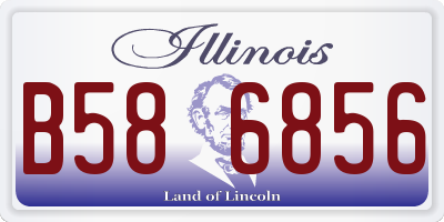 IL license plate B586856