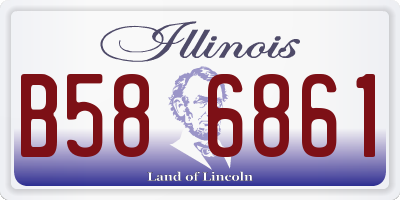 IL license plate B586861