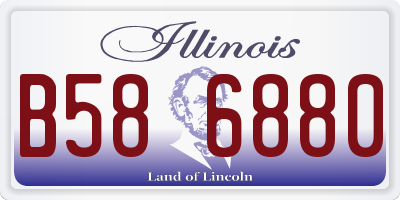 IL license plate B586880
