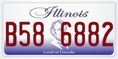 IL license plate B586882