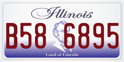 IL license plate B586895