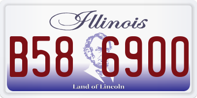 IL license plate B586900