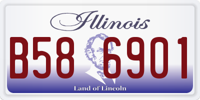 IL license plate B586901
