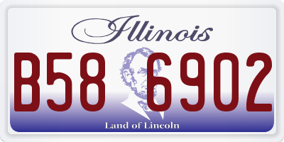 IL license plate B586902