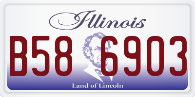 IL license plate B586903