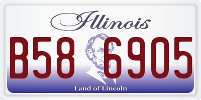 IL license plate B586905
