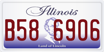 IL license plate B586906