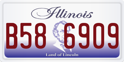 IL license plate B586909
