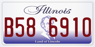 IL license plate B586910