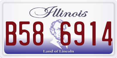 IL license plate B586914