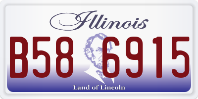 IL license plate B586915